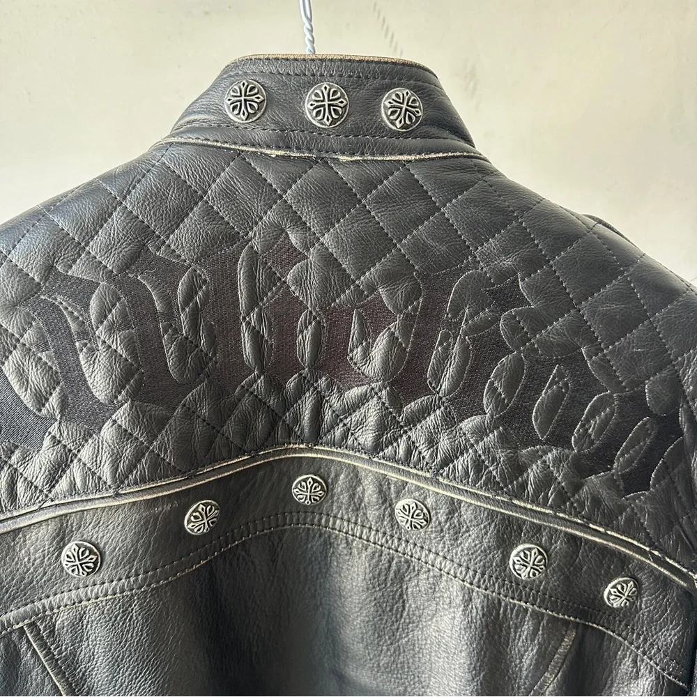 Affliction Limited Edition Buckle Leather Jacket - Picture 6 of 12